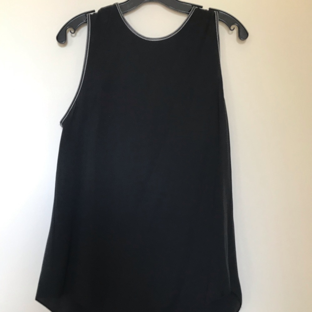 Theory Black Silk Top